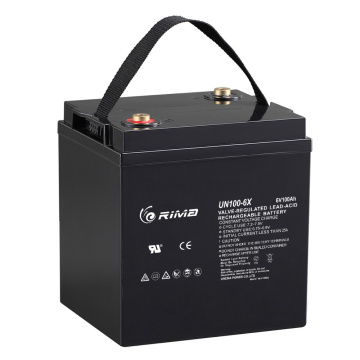 6V AGM Golf Cart Battery 6V100AH Rechargeable Battery